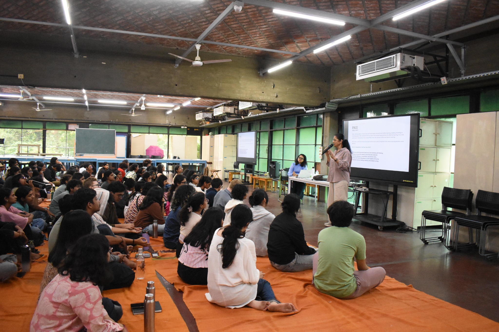 Brain Gym workshop · NID Ahmedabad